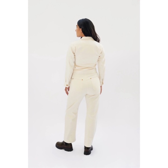 The Only Jane Jump One Jumpsuit in Ecru Denim size 6 like new condition - Picture 5 of 8